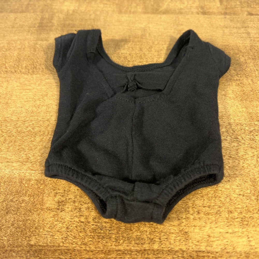 American Girl Ballet Black Leotard with Back Bow - Picture 2 of 12